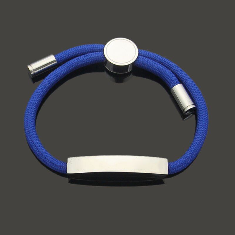 Wholesale Couple Bracelets Adjustable Rope For Men Women Color Friends Gifts Stainless Steel Korean Luxury Jewelry Hip Hop Rock