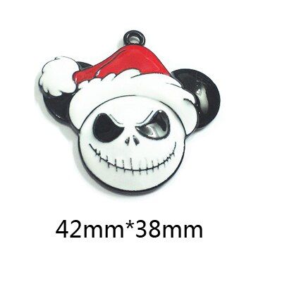 10pcs/bag Zinc Alloy Christmas Series 3: Snowflake,Gingerbread Girl Santa Claus,Christmas Stocking Pendant (Choose Design First)
