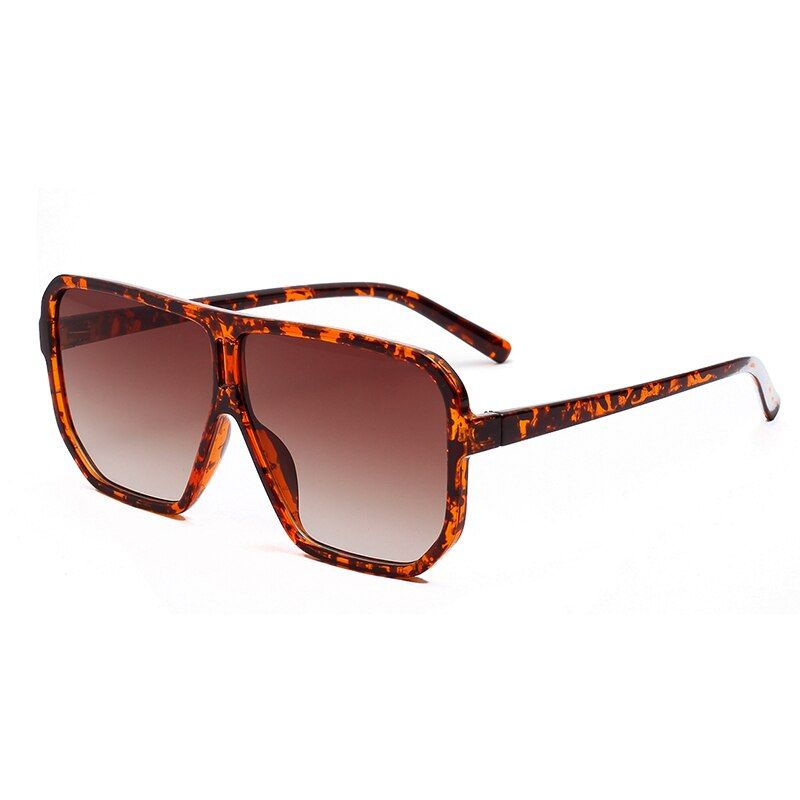 LeopardOVZA 2021 Oversized Sunglasses for Womens Gradient Lens Glasses Male S1069