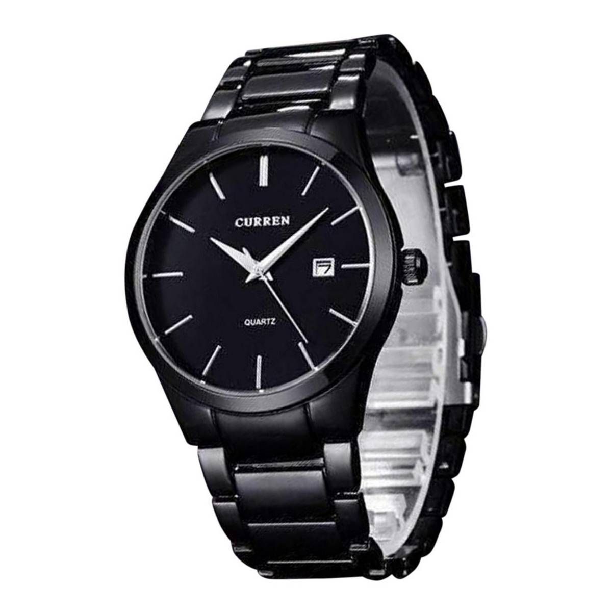 Curren 8106 - Stainless Steel Analog Watches for Men - Black