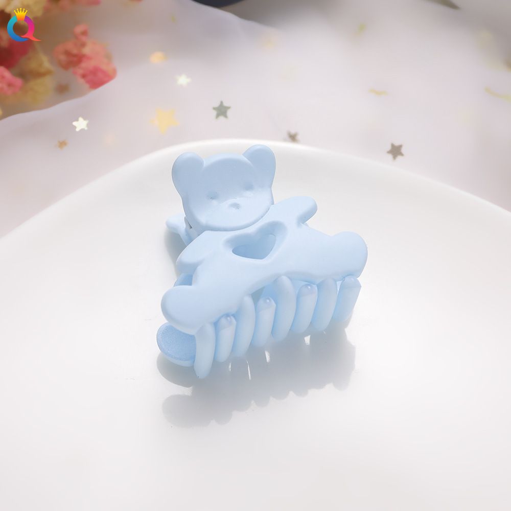 1PC Hot Korean Lovely Bear Hair Clip Claw Clamp for Women Girls Kids Hairpin Crab Headband Hair Washface Accessories Headwear