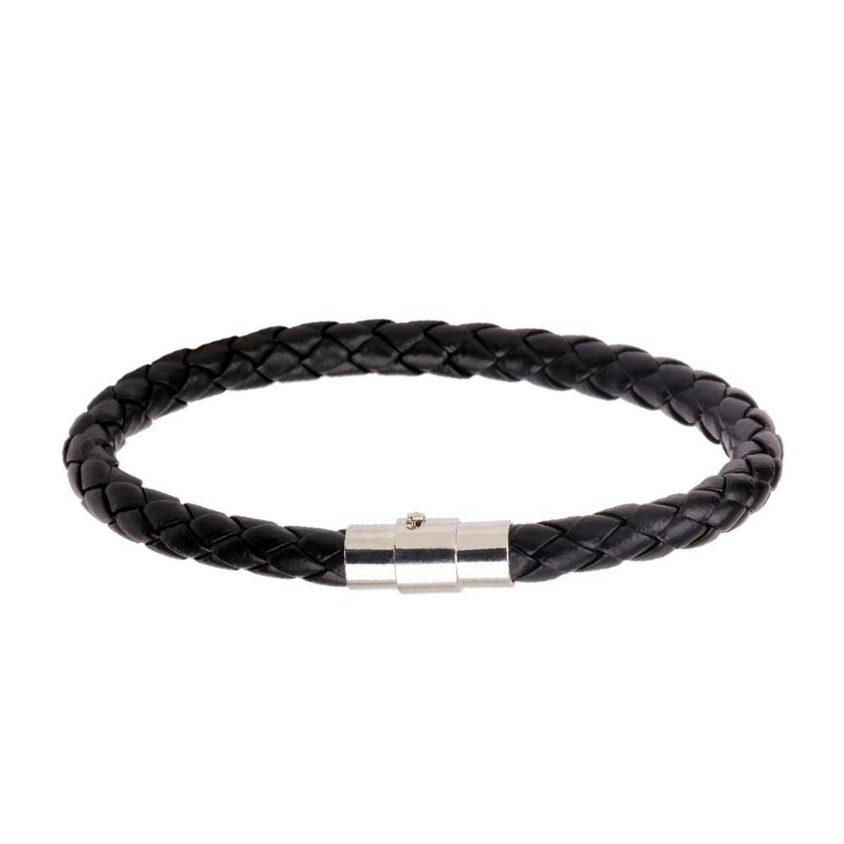 Faux Leather Rope Braided Buckle Bracelet Cuff Bangle Jewelry