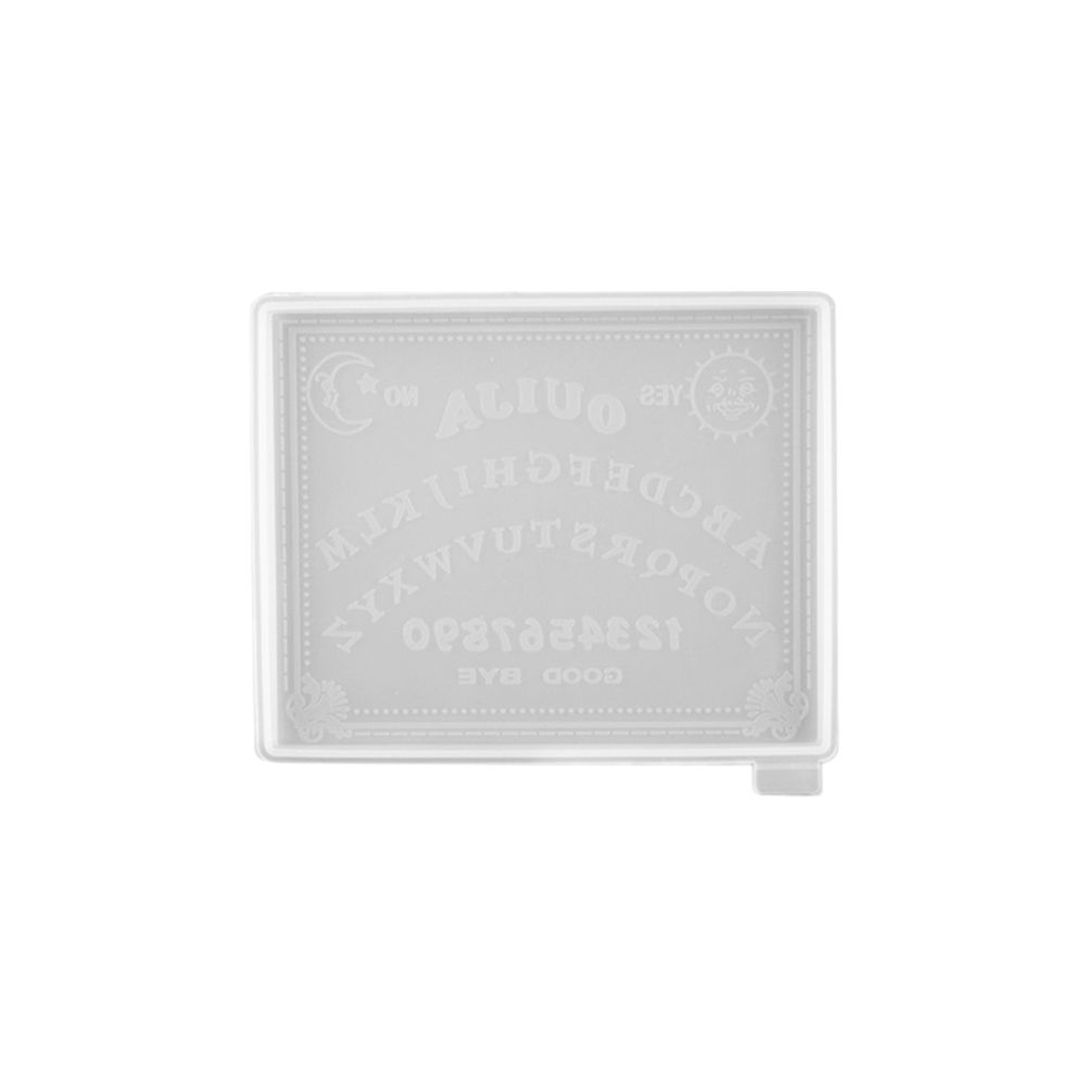 1PC Ouija Board Resin Mold, Planchette Silicone Epoxy Mold for Resin Crafts DIY Ouija Board Game, Pendant, Making Decoration