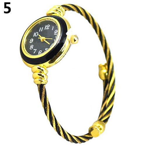 Women's Fashion Casual Steel Wire Quartz Analog Bracelet Bangle Wrist Watch