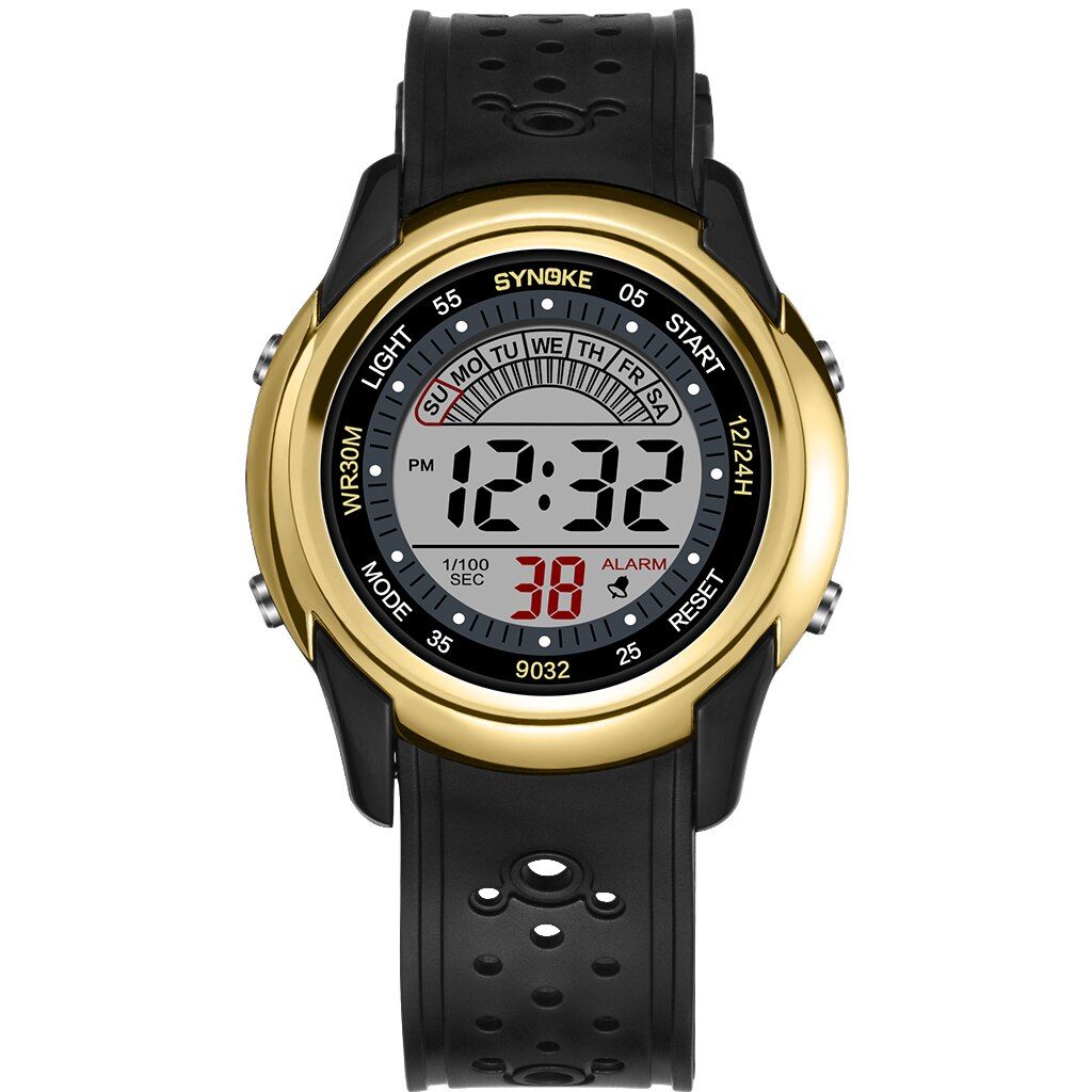 SYNOKE Children Sports Watch Luminous Calendar Alarm Multifunctional Kids 30M Waterproof Watches Simple Student Electronic Watch