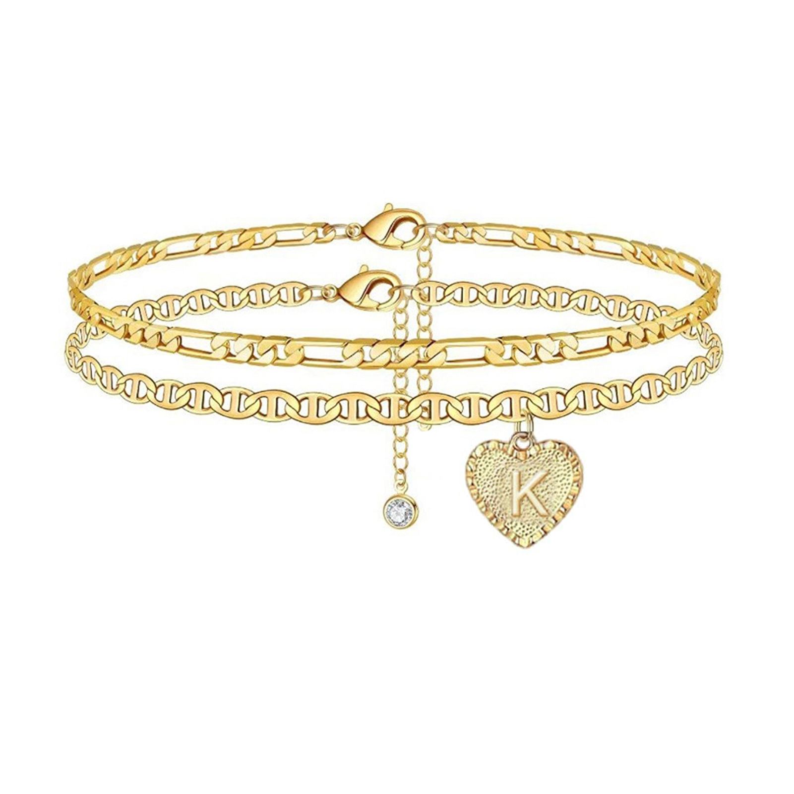 Foot Chains Electroplating 26 English Letter Pendant Anklets