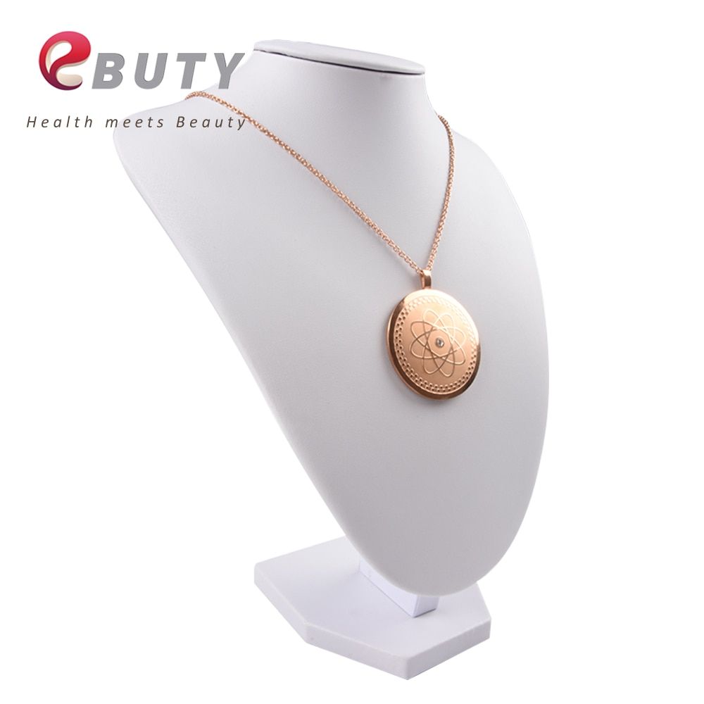 EBUTY Women Pendant Rose Golden Quantum Energy Charms Health Elegant Pendants Atom with Card Gift Box Drop Shipping(null)