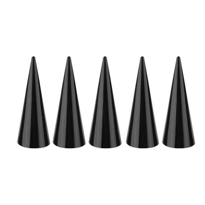 5pcs Single Finger Cone Fingertip Display Ring Holder Storage Acrylic Display Showcase Stand Jewelry Rings Organizer
