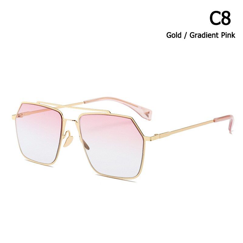 C8JackJad 2021 Fashion Cool Square Aviation Style Shield Sunglasses Men Women UV400 Brand Design Sun Glasses Oculos De Sol 1918