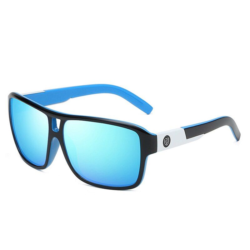 C7 black blueNO CASEHBK Design Men Classic Sunglasses HD Polarized Plastic Frame Sun Glasses for Male Driving UV400 Protection Oculos Masculino