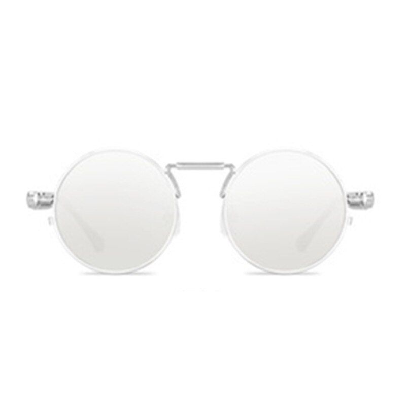 C102021 Vintage Men Sunglasses Women Retro Punk Style Round Metal Frame Colorful Lens Sun Glasses Fashion Eyewear Gafas sol mujer