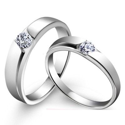 exquisite minimalist S925 opening multiple choice jewelry couple engagement wedding gift ring