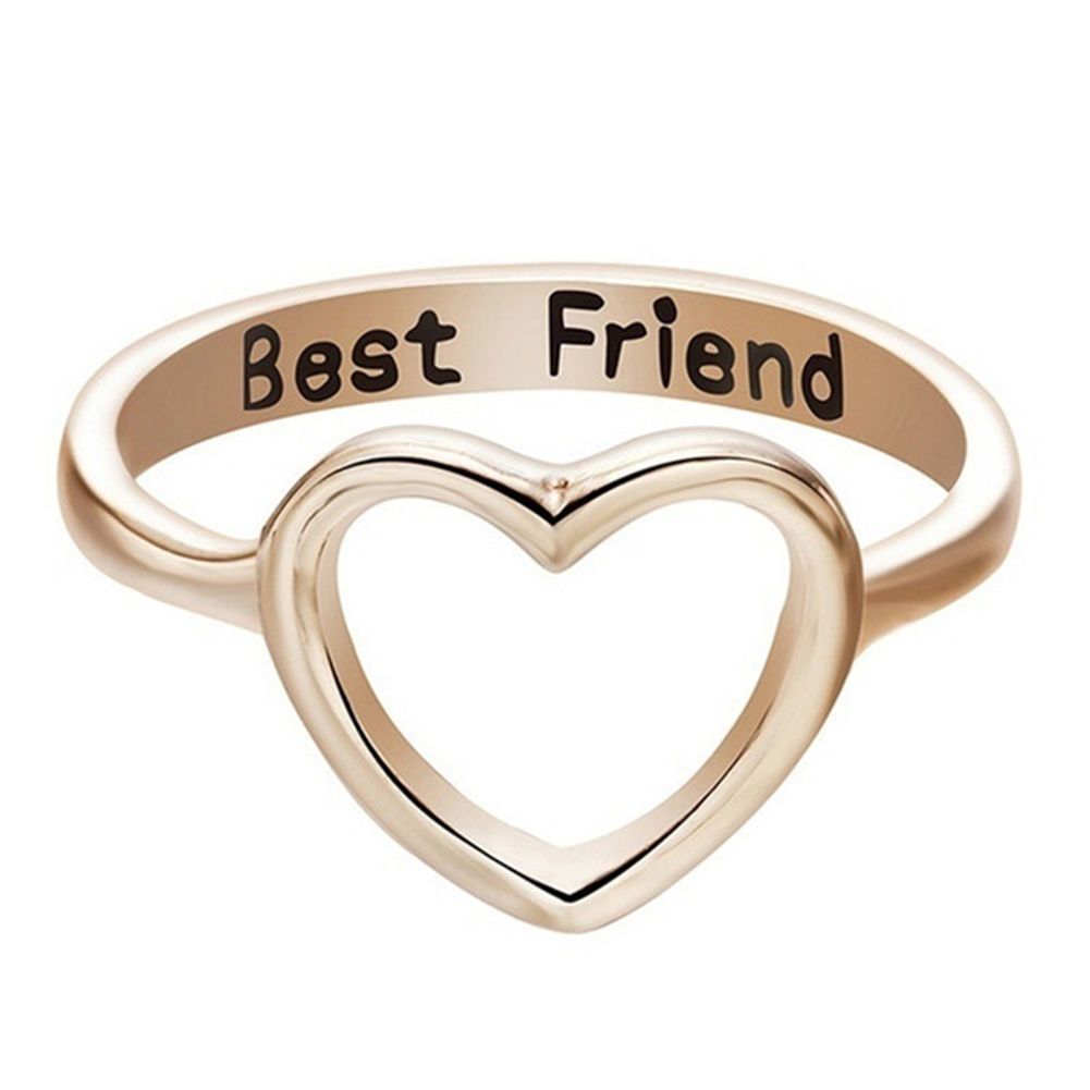 Women Hollow Heart Finger Ring Jewelry Birthday