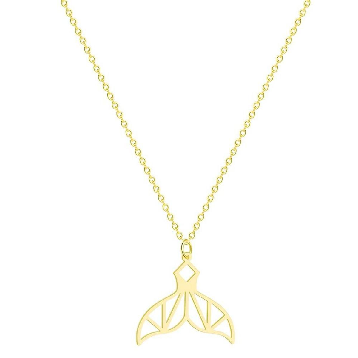 QIAMNI Cute Cats Dogs Paw Footprint Heart Heartbeat ECG Pendant Necklace Jewelry Birthday Gift for Women Fashion Accessories