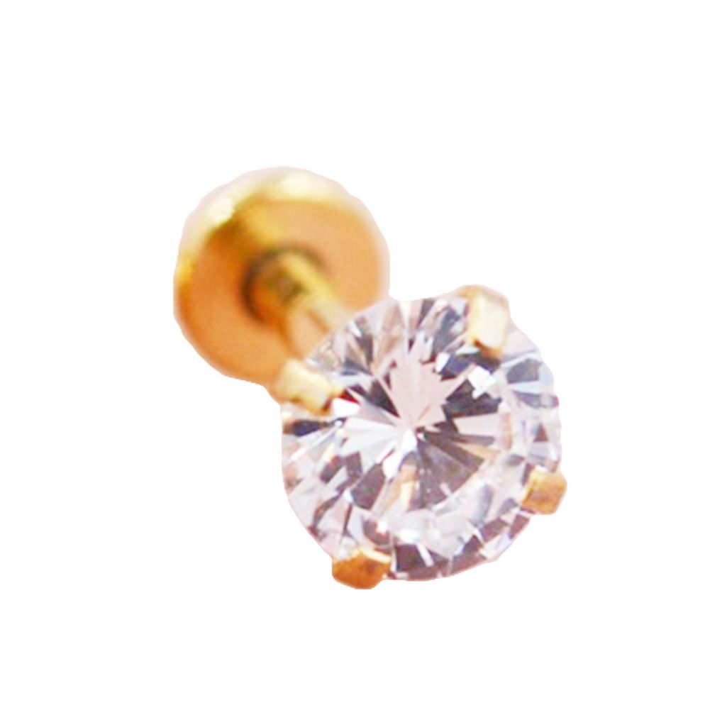 1Pc Women Cubic Zirconia Labret Lip Ring Ear Stud Earring Piercing Helix Jewelry