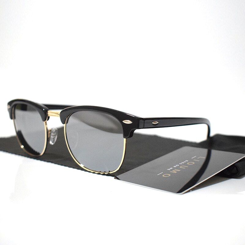 B-black-silverFashion Men Polarized Sunglasses UV400 Classic Vintage Brand Women Sun Glasses Coating Driving Shades gafas De Sol Masculino