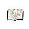 Women English Words Banned Read Books Enamel Brooch Pin Collar Badge Jewelry
