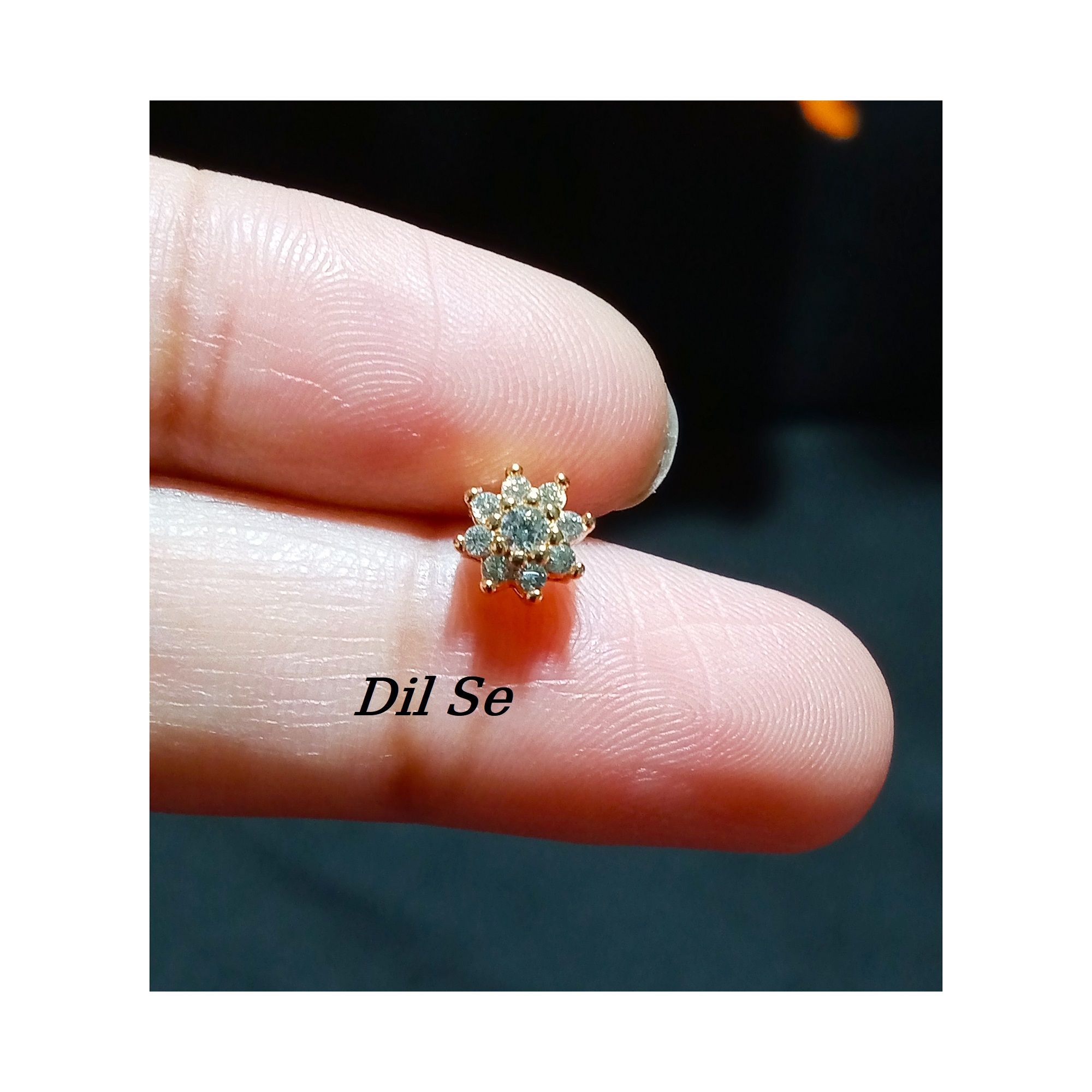 Small Flower Design Nose Pin For Women, New Model, Trendy Design , L Shape Nosering, Nose Ring