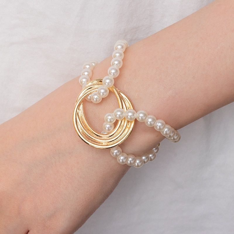 Punk 2021 Gold Color Charm Chain Bracelets For Women Pearl Coin Butterfly Alloy Bangle Bracelets Fashion Bohemian Jjeewelry Gift