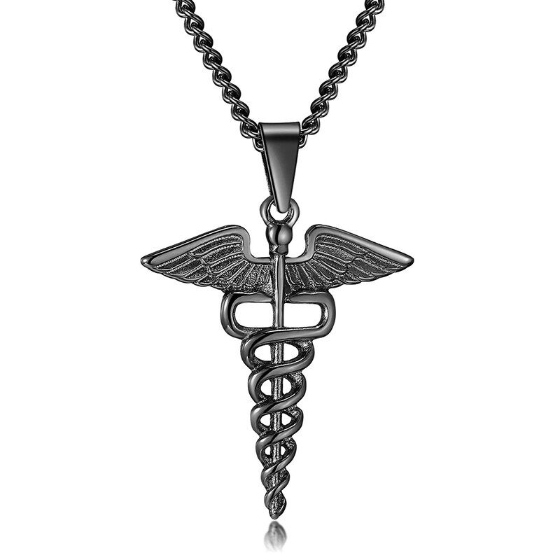 Medical Symbol Nurse Doctor Animal Pendants Necklace Stainless Steel Necklaces For Men Women Jewelry(null)