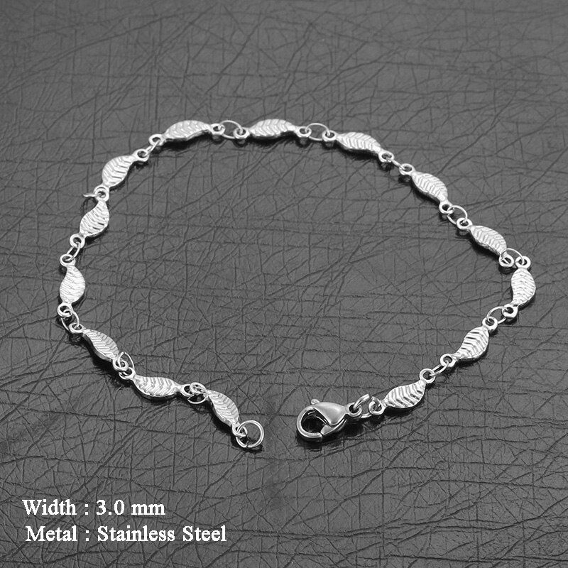 Guarantee Stainless Steel Link Chain Bracelets For Women Ladies Charm Bangles Classic Fashion Jewelry 7-11 Inch