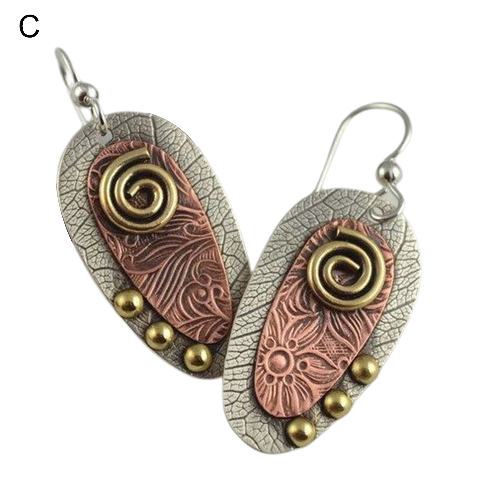 Dangle Earrings Hollow Women Long Dangle Vintage Earrings