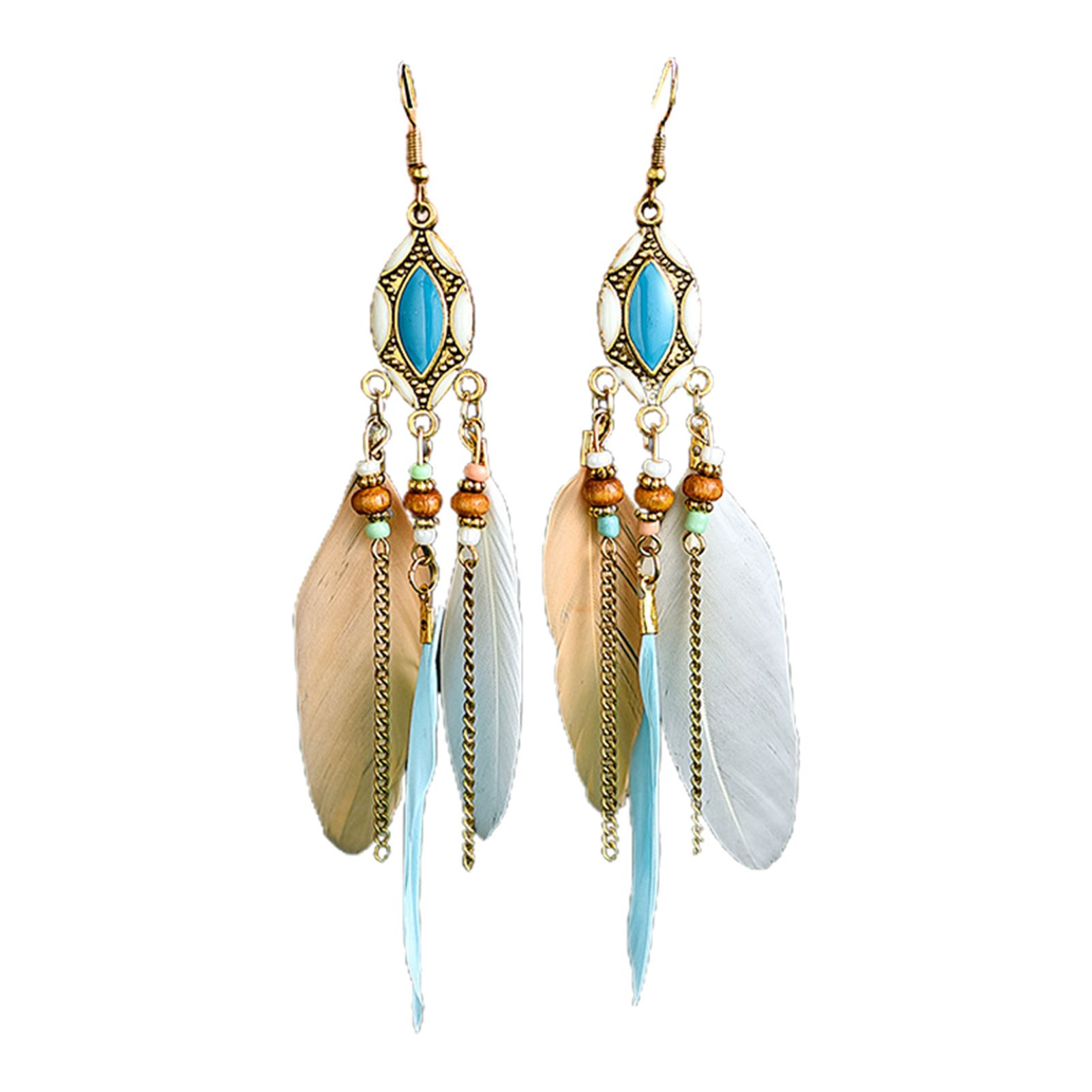 Dangle Earrings Beads Delicate Multicolor Earrings