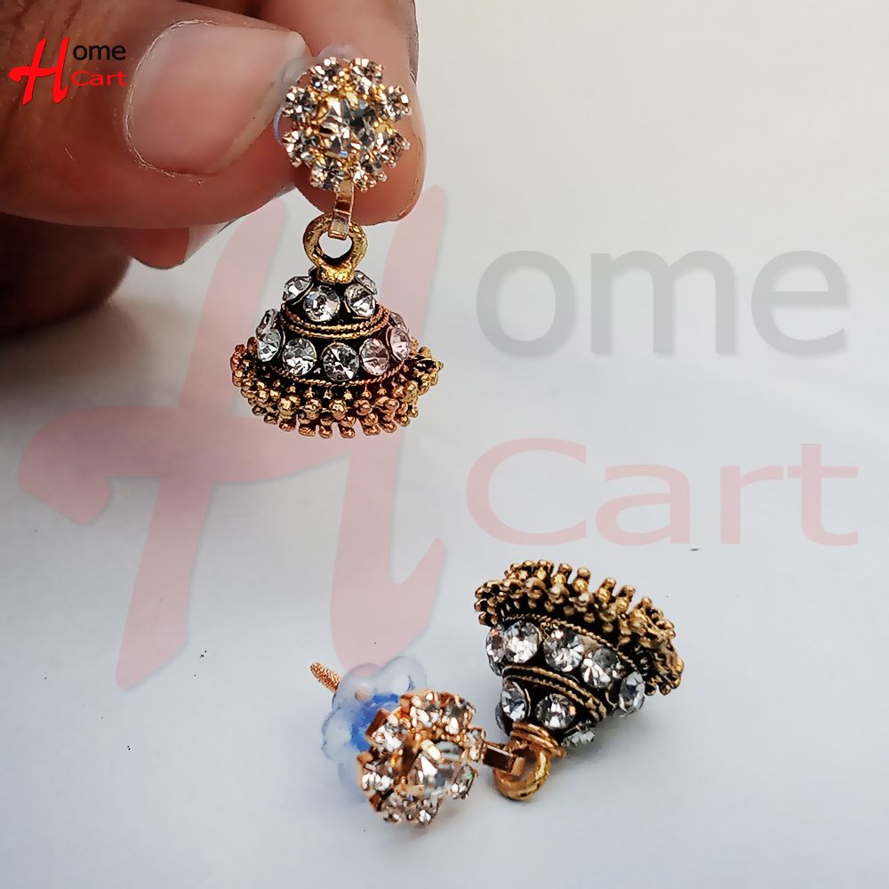 Antique Boho India Ethnic Jhumka Dangle Drop Earrings For Women - Ear Ring - Ear Ring