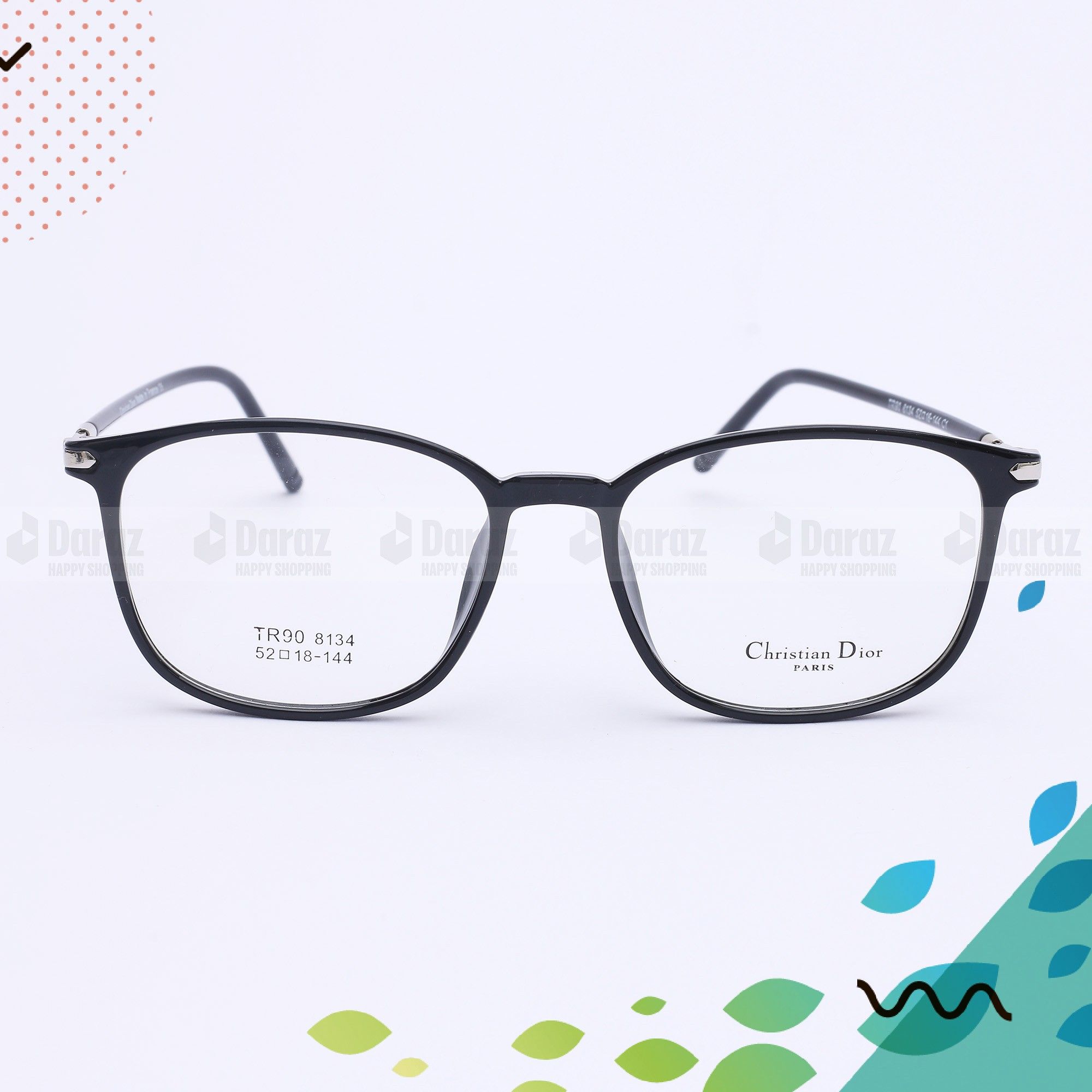 Premium Oval Black TR90 Optical Frame