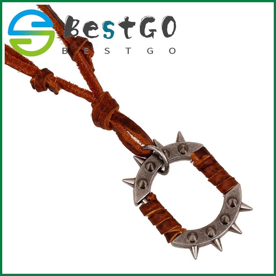 Necklace European And American Necklace Retro First Layer Leather Necklace Leather Necklace