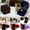Velvet Jewelry Neckle Ring Earring Display Storage Organizer Box Case Gift Box