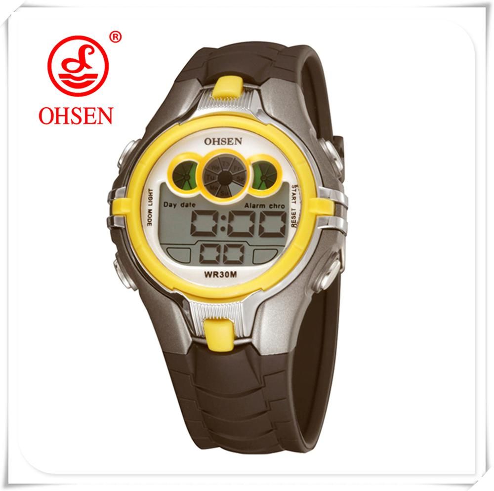 OHSEN kids watches  fashion casual LED digital outdoor sports watch men multifunction student wrist watches relogio masculino