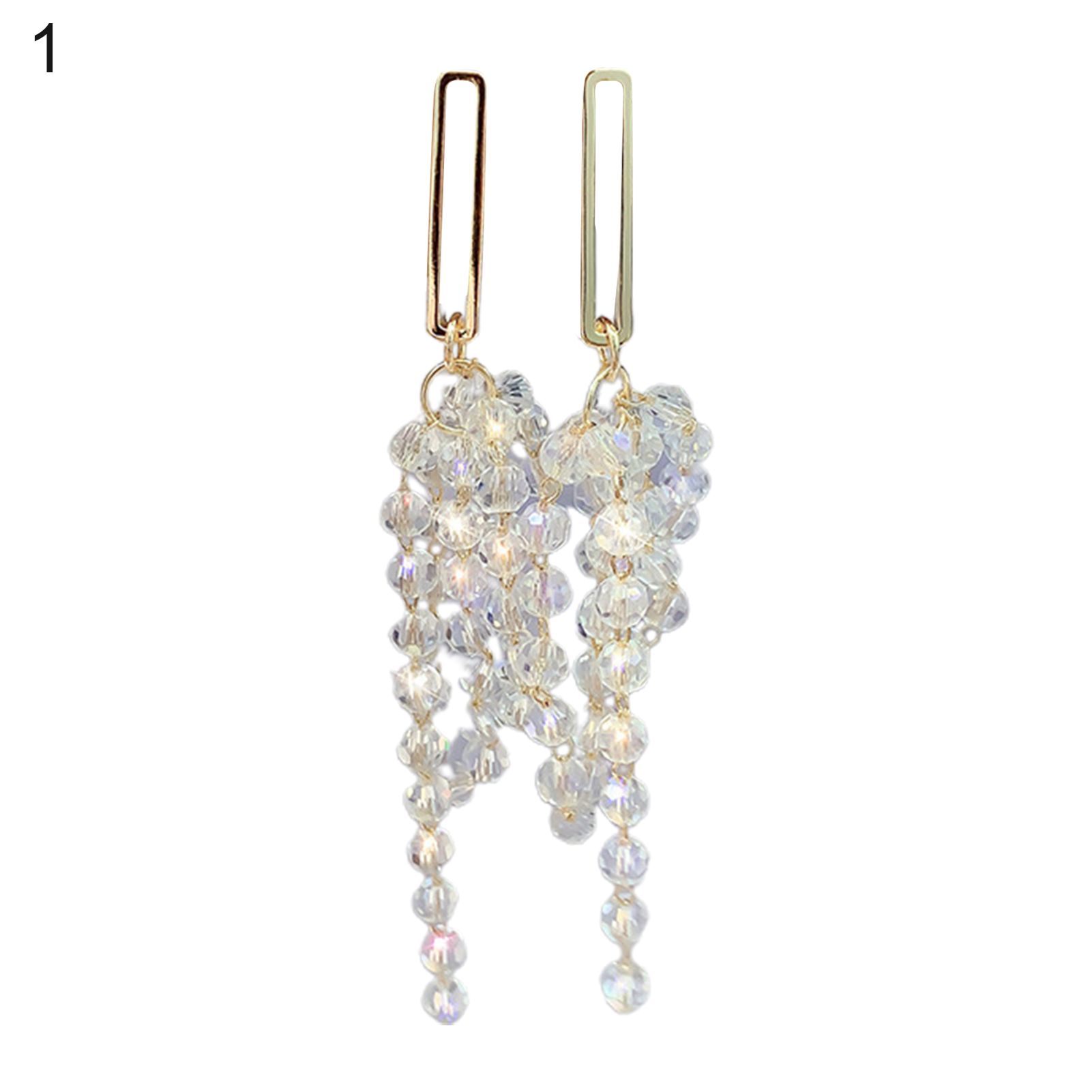 Dangle Earrings Shiny ury Imitation Pearl Hoop Earrings