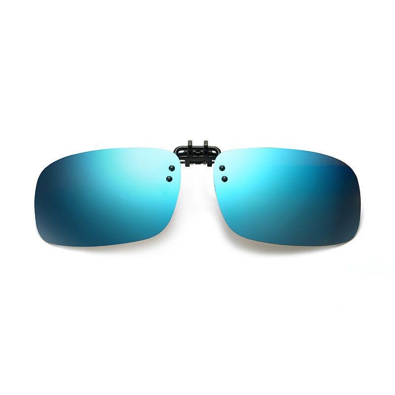 big square blueZerosun Polarized Sunglasses Clip Myopia Driving Sun Glasses for Men Women Optic Eyewear Fit Over Spectales