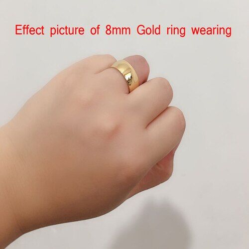Stainless steel 4mm 6mm Wholesale Simple Ring Fashion Silver Color Ring For Women Men Exclusive Couple Wedding Ring