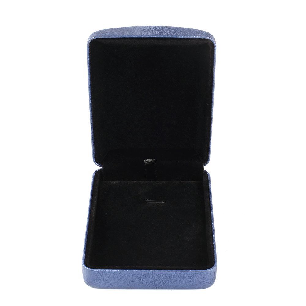 Oblique Edge Rec PU Leather Necklaces Box Jewelry Display Storage Case Necklaces Organizer Box Packaging Box 75*100*30mm