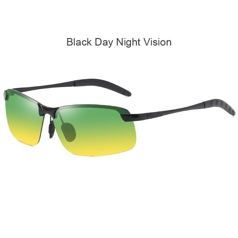 C5 black day nightPolarized Photochromic Sunglasses Men Driving Rectangle Chameleon Change Color Sun Glasses Day Night Vision Anti Glare Goggles