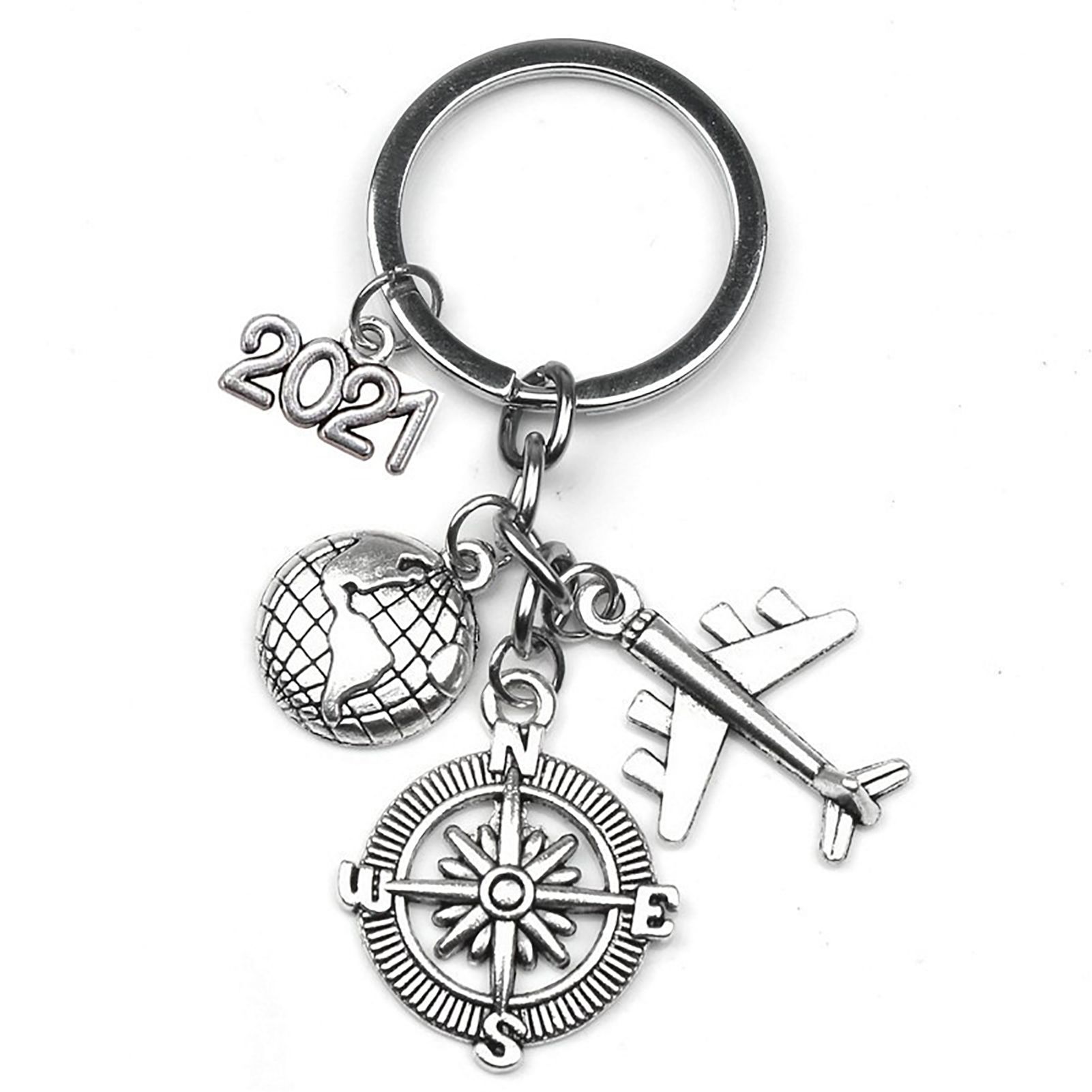 Key Holder Compass Pendant Compass Earth Tl Airplane Key Holder Unique