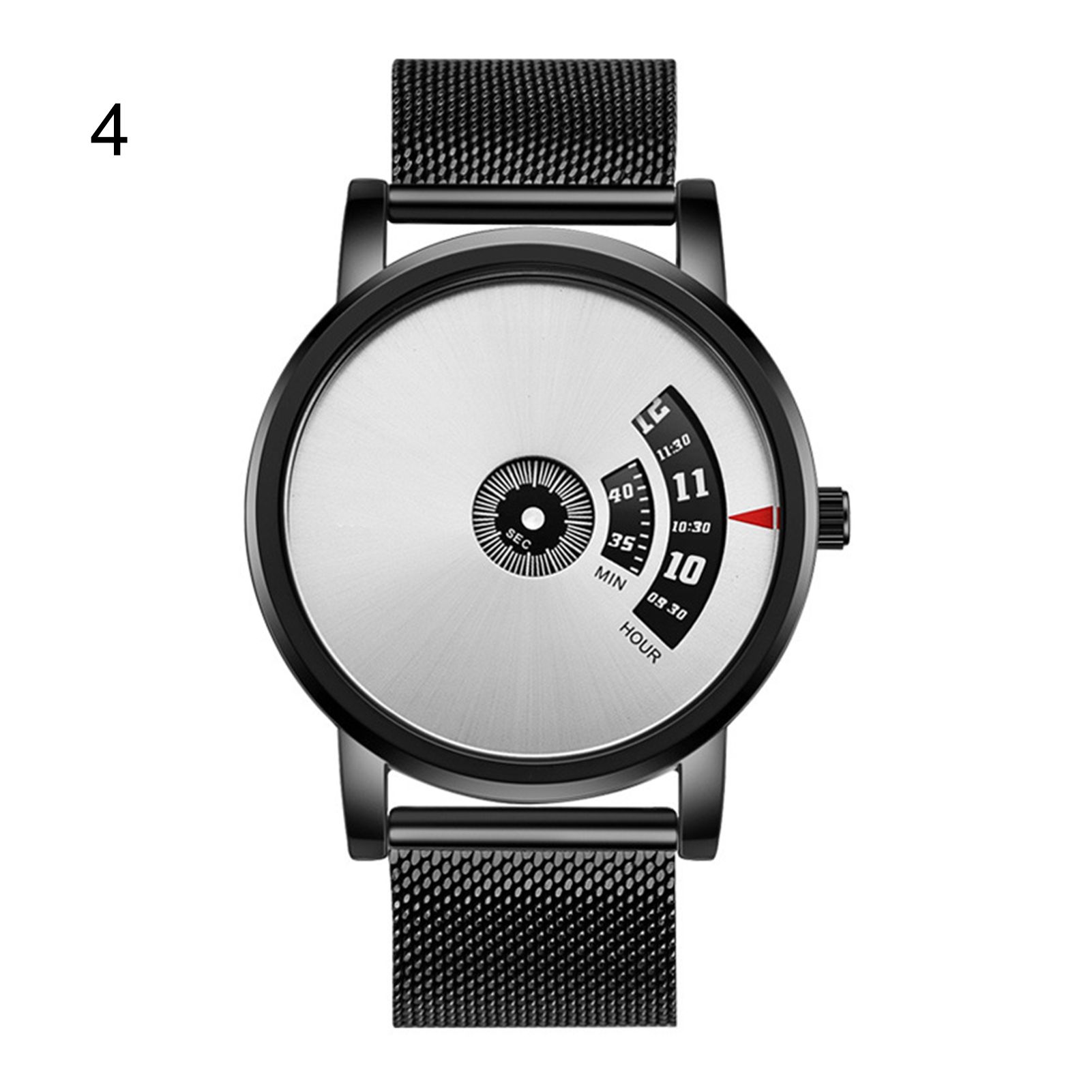 WLISTH Creative Men Luxury Waterproof Stainless Steel Quartz Watch Wristwatch