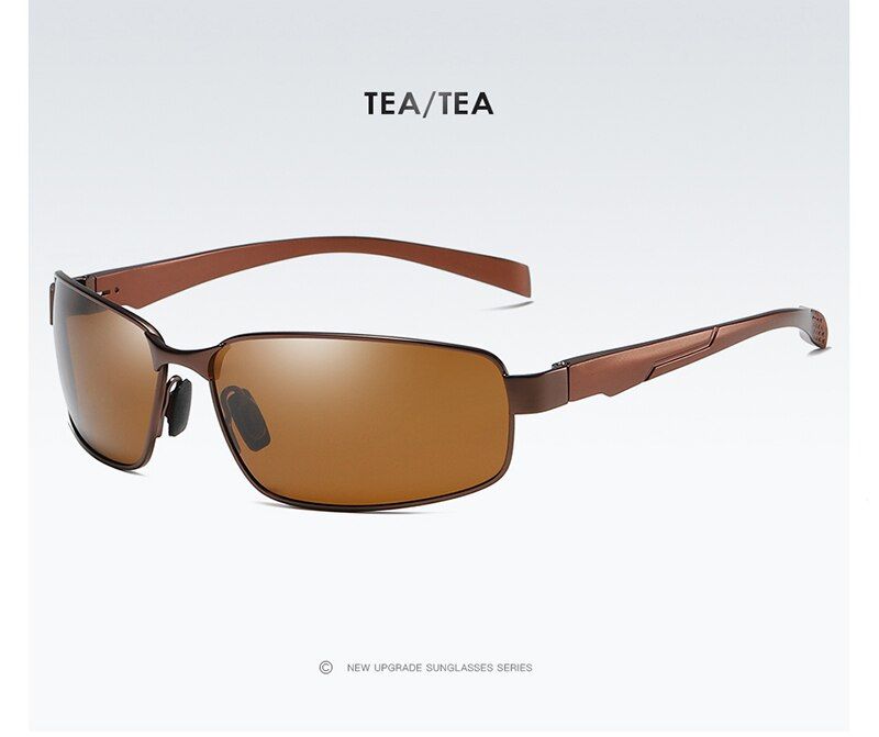 TEA TEAPackage CAORON Sunglasses Mens Polarized Sunglasses for Driving,Male Classic Square Sports Sun Glasses UV400 Anti-UV
