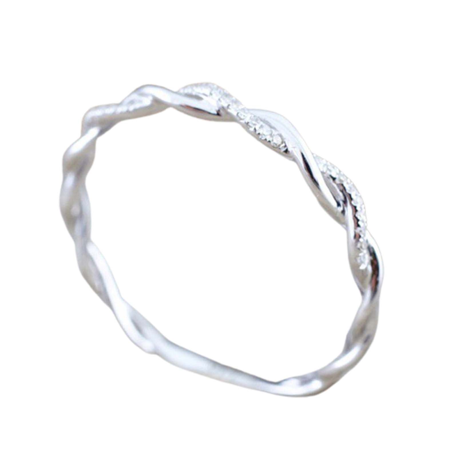 Wedding Band Ring Long Lasting Elegant Bright Luster Ring