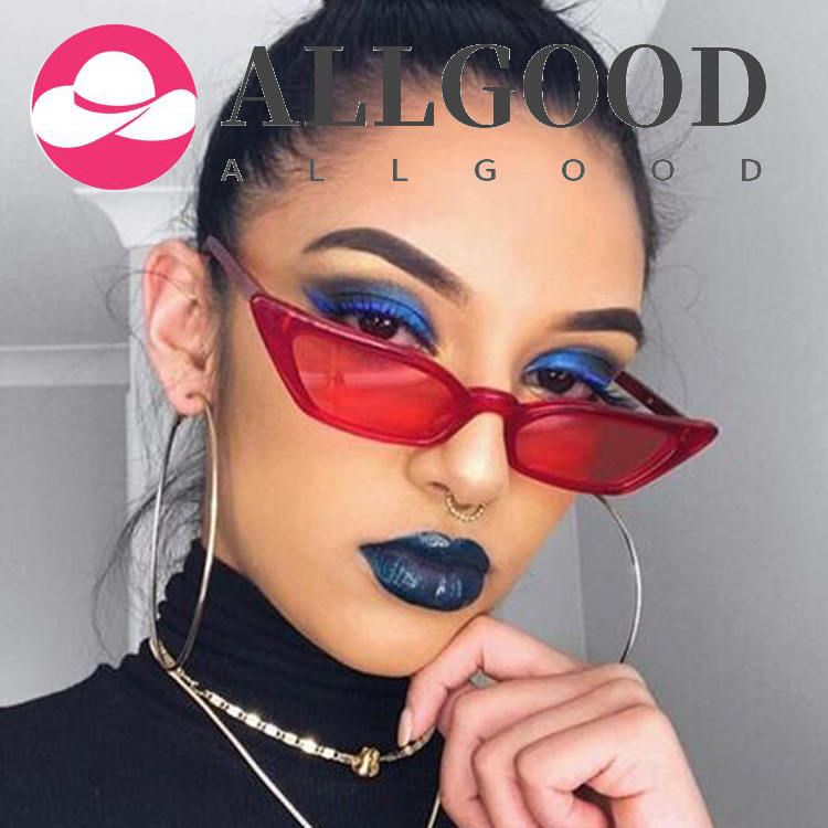 European and American trend sunglasses Ladies retro small frame sunglasses transparent colorful sunglasses