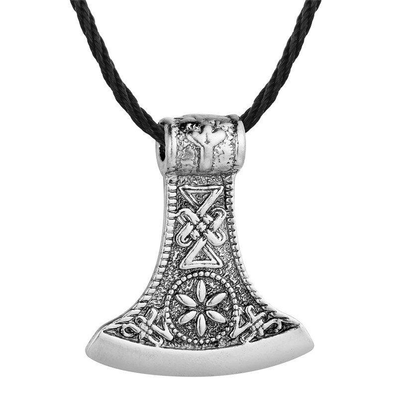 QIAMNI Alatyr Slavic Amulet Pendant Necklace Perun Protect God Runes Viking Charm Necklaces Handcrafted Ethnic Norse Jewelry