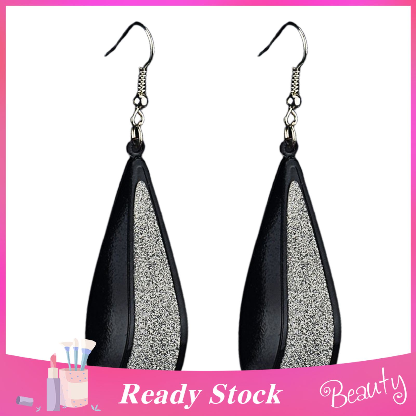 Water Drop Shape Alloy Simple Hollow Drop Earrings Hook Earrings Party Supplies for Wedding