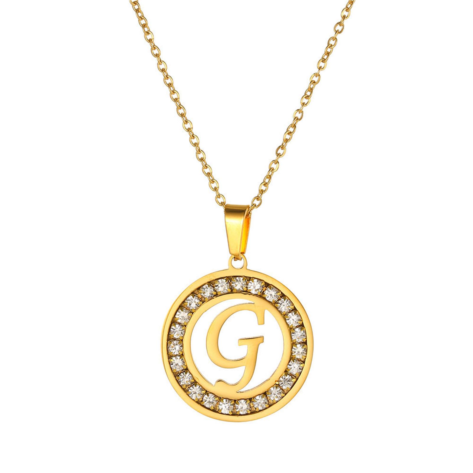 Pendant Neckle Alphabet Long Lasting Bright Luster Clavicle Chain