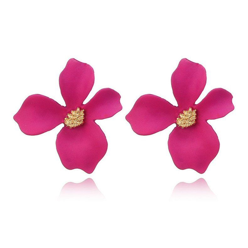 Korean Fashion Flower Style Ear Studs Women Earrings Elegant Ladies Earrings
