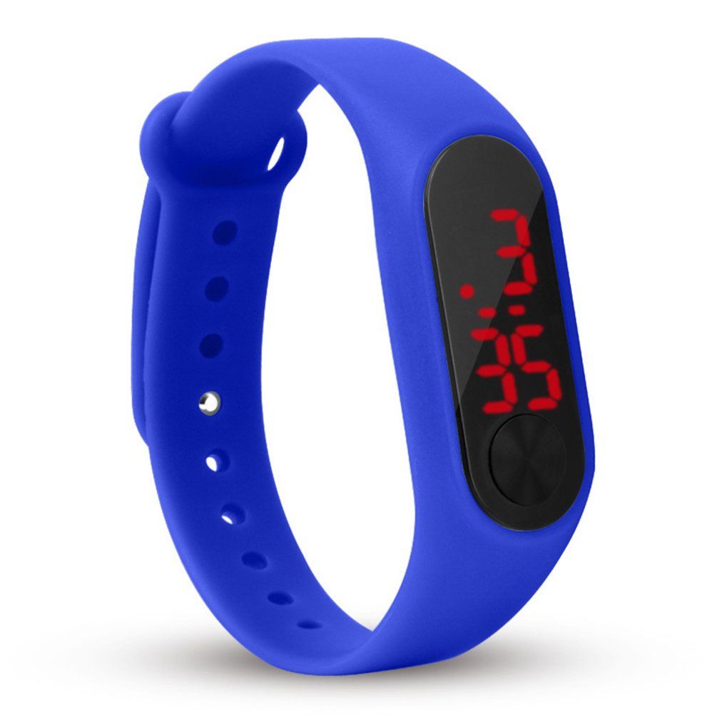 Led Sports Kids Pu Electronic Digital Wristwatches Unisex