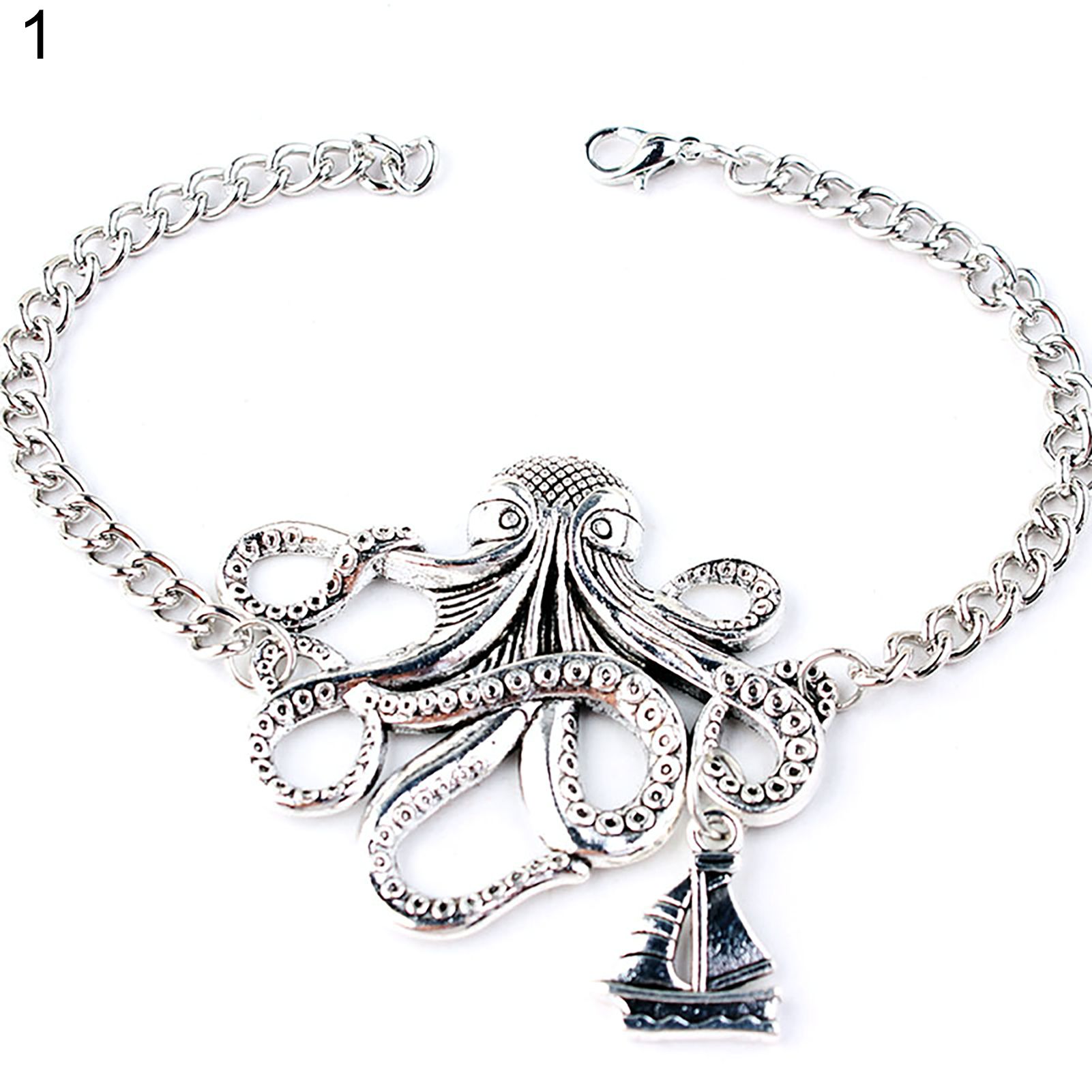 Cool Unisex Alloy Octopus Design Bracelet Jewelry Chain Wedding Accessories