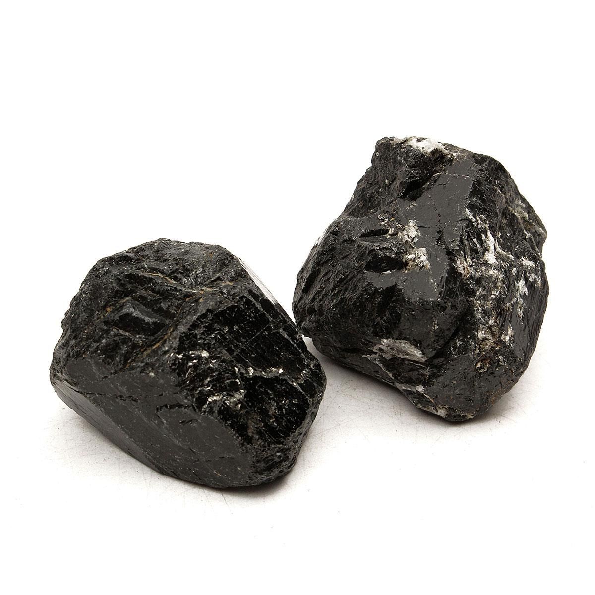 400g Natural Rough Accessories Black Tourmaline Quartz Crystal Stone Specimen Healing Gem -