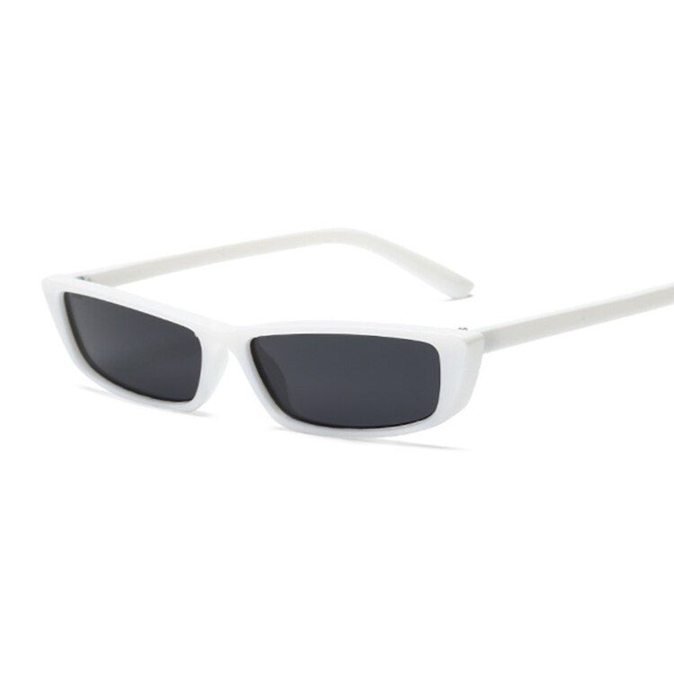 White GrayVintage Rectangle Sunglasses Women Luxury Brand Designer Sun Glasses Retro Small Red Ladies Sunglass Black Eyewear Oculos De Sol